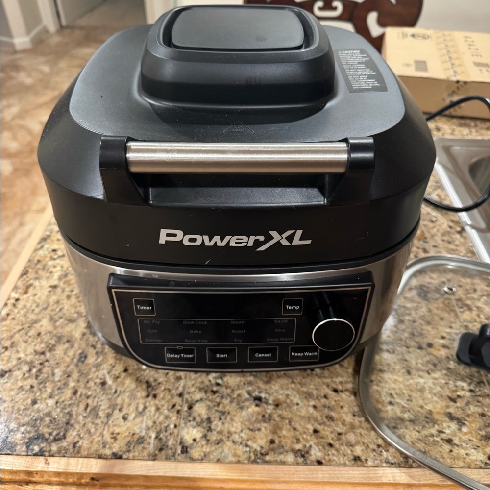 PowerXL Digital Air Fryer Oven - Black and Stainless Steel